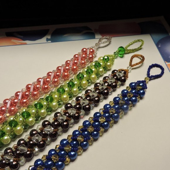 Sparkling Bracelets with bead clasp .. SB4 - Picture 4 of 16